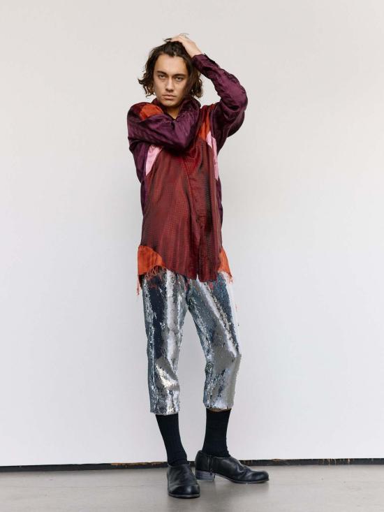  에드워드 커밍 긴팔 셔츠 큐프로 새그 암 플렉스 셔츠 - EDWARD CUMING