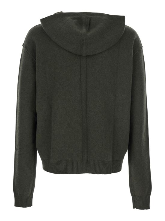 25FW 릭 오웬스 후드 티셔츠 RU02E1614WSBR25 Green - RICK OWENS