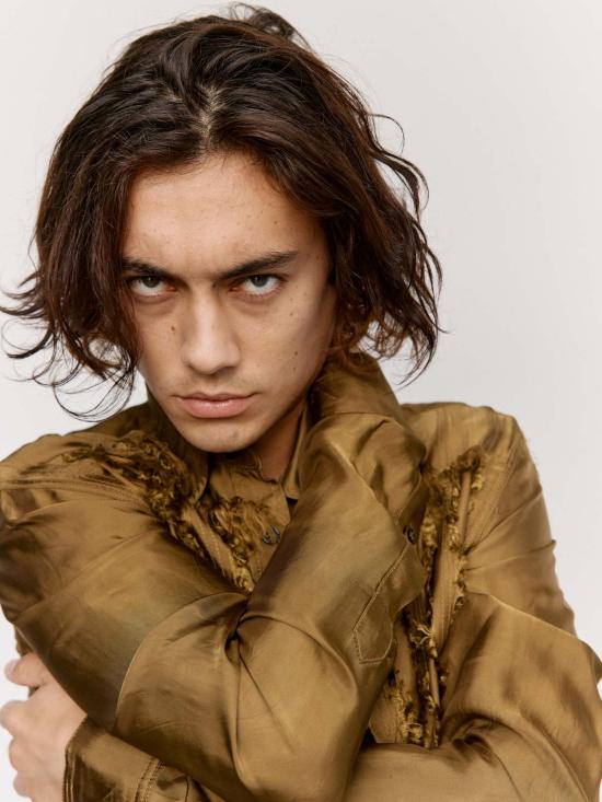  에드워드 커밍 긴팔 셔츠 스크래치 잇 틸 잇 블리즈 셔츠 - EDWARD CUMING