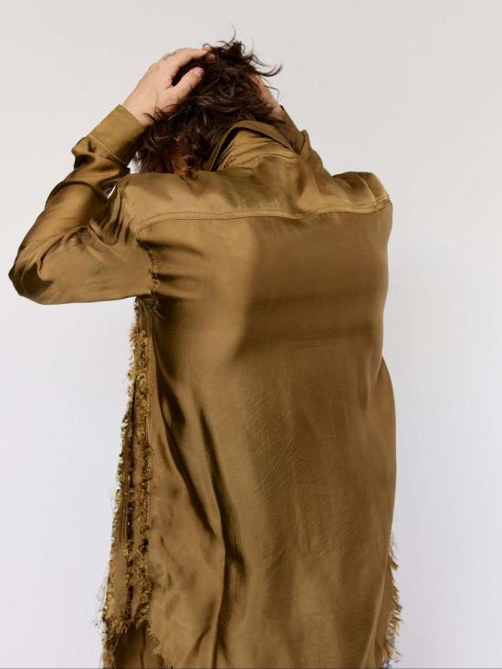  에드워드 커밍 긴팔 셔츠 스크래치 잇 틸 잇 블리즈 셔츠 - EDWARD CUMING