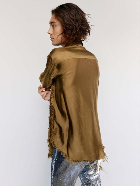  에드워드 커밍 긴팔 셔츠 스크래치 잇 틸 잇 블리즈 셔츠 - EDWARD CUMING