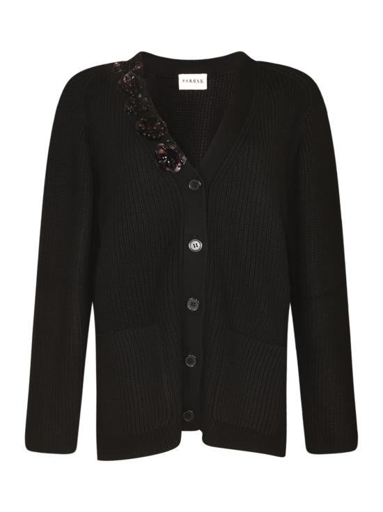 25FW 파로쉬 가디건 D520798R LADYBLUM 013 Black