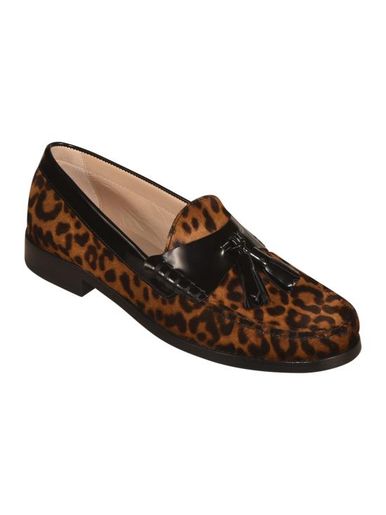 25FW 스튜어트 와이츠먼 로퍼 LOTTIE LOAFER LEOPARD Brown - STUART WEITZMAN