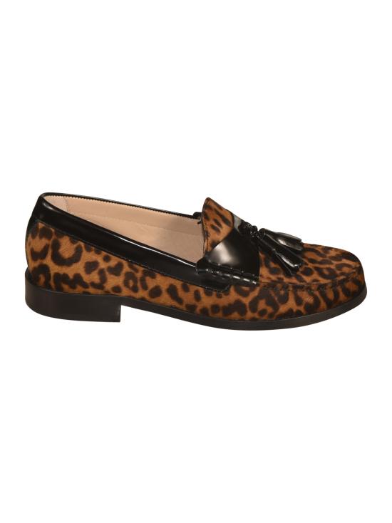 25FW 스튜어트 와이츠먼 로퍼 LOTTIE LOAFER LEOPARD Brown