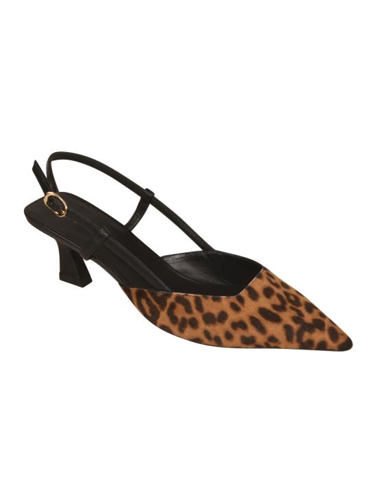 25FW 스튜어트 와이츠먼 힐/펌프스 VINNIE50 SLINGBACK LEOPARD Brown - STUART WEITZMAN