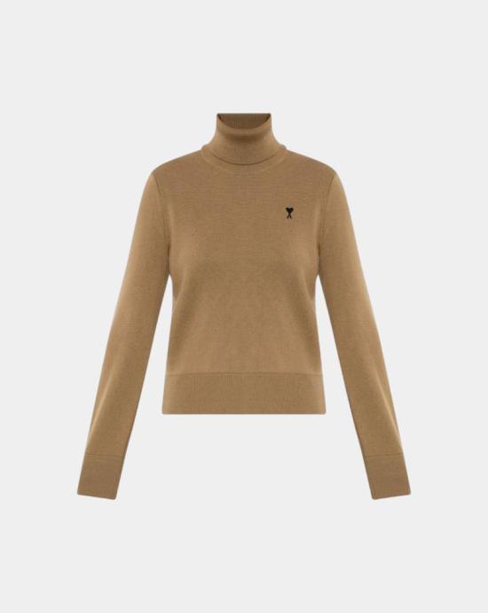 25FW 아미 터틀넥 FKS827001 288 Camel noir