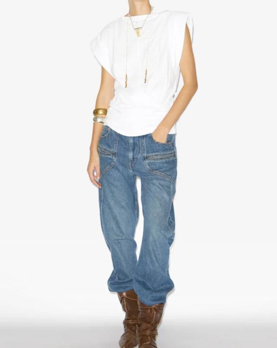 25FW 이자벨마랑 블라우스 TS0207FAA1N41I 20WH White - ISABEL MARANT