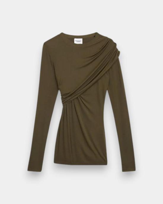 25FW 이자벨마랑 블라우스 HT0656FA C3K01E 67KI Khaki