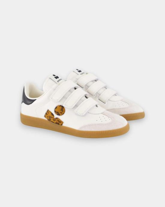 25FW 이자벨마랑 뮬/슬리퍼 BK0013FA C3E07S ECLE Ecru leopard - ISABEL MARANT