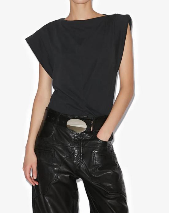 25FW 이자벨마랑 블라우스 TS0207FAA1N41I 01BK Black - ISABEL MARANT