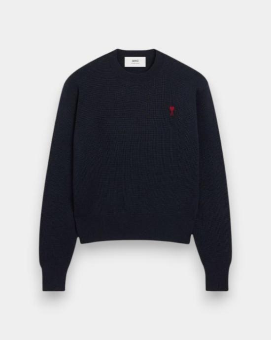 24FW 아미 ADC 크루넥 스웨터 HKS826001 414 Navy red