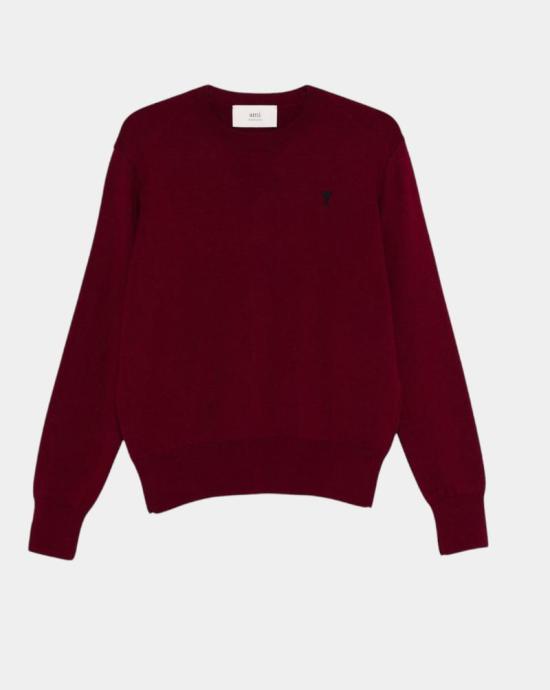 24FW 아미 ADC 크루넥 스웨터 HKS826001 696 Cherry black