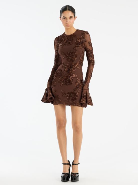 25FW 로테이트 미디 원피스 114631 2910 Brown - ROTATE