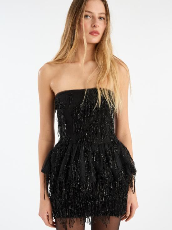 25FW 로테이트 숏 스커트 114623 100 Black - ROTATE