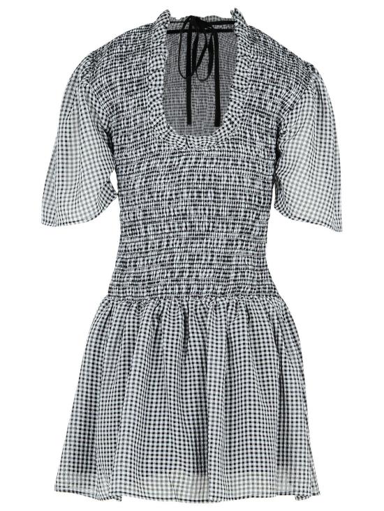 25SS 가니 숏 원피스 W0034099 Black - GANNI