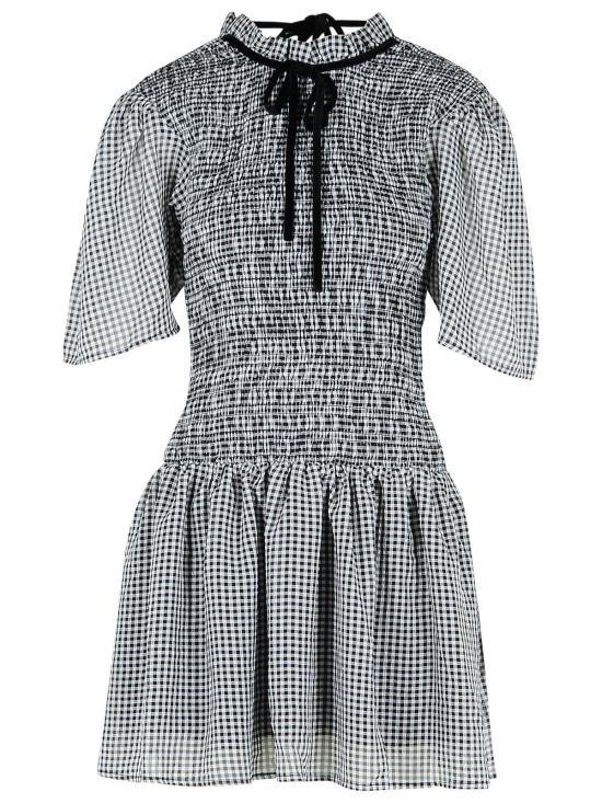 25SS 가니 숏 원피스 W0034099 Black