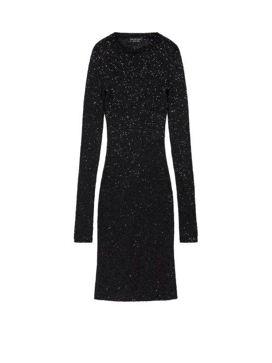 25SS 발렌시아가 미디 원피스 818983 T71961000 Black