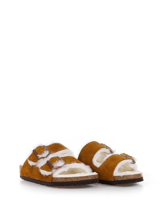  버켄스탁 샌들 1001135 ARIZONA SHEARLINGMINK Leather Brown - BIRKENSTOCK