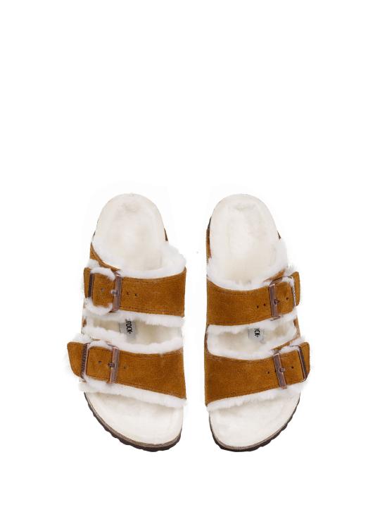  버켄스탁 샌들 1001135 ARIZONA SHEARLINGMINK Leather Brown - BIRKENSTOCK
