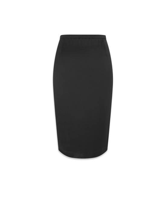  생로랑 미디 스커트 777645 Y3I931000 Black