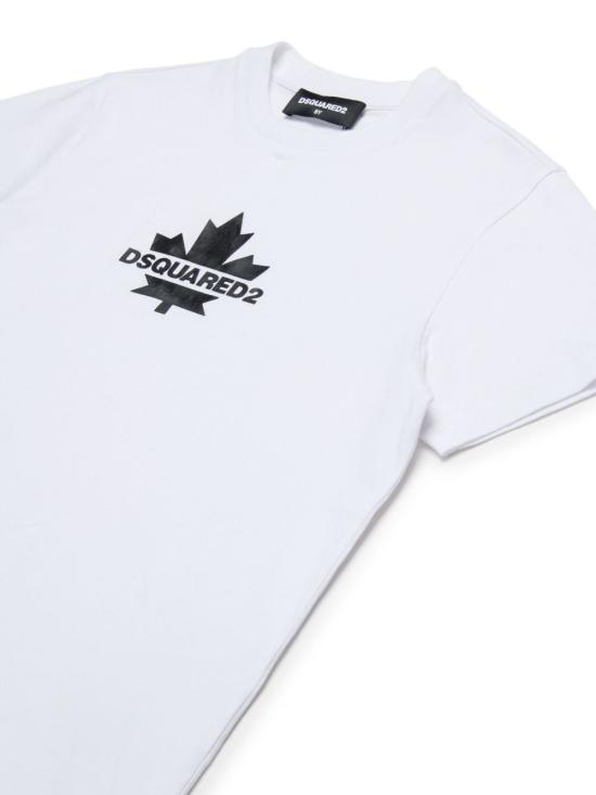 25FW [키즈] 디스퀘어드2 티셔츠 DQ2743 D0AC7 DQ100 White - DSQUARED2