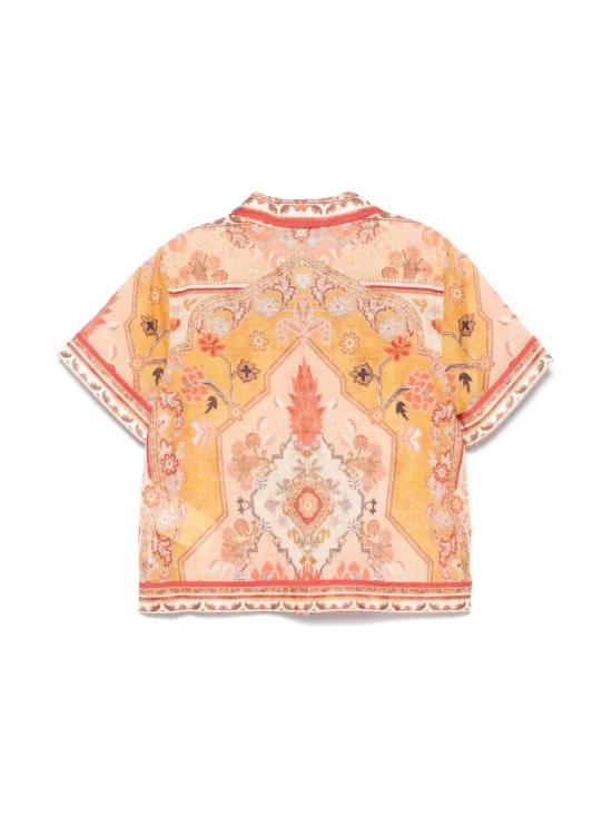 25SS [키즈] 짐머만 셔츠 7715TRS251 MUSMU Orange - ZIMMERMANN