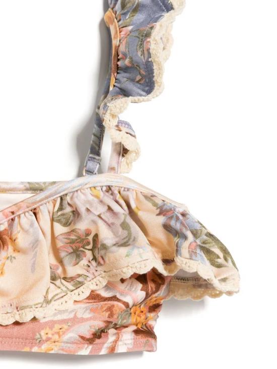 25SS [키즈] 짐머만 수영복/비치웨어 1381WRS253 SPLI MultiColour - ZIMMERMANN