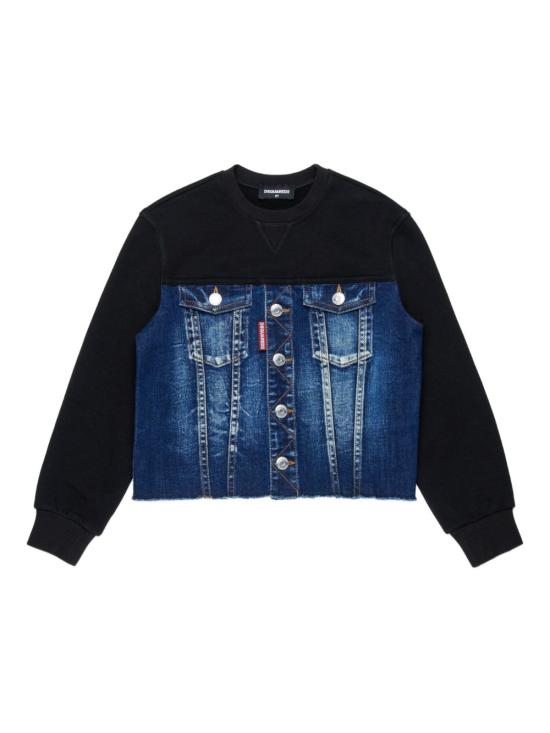 25FW [키즈] 디스퀘어드2 니트/스웻셔츠 DQ3007 D0AEZ DQ01 Blue