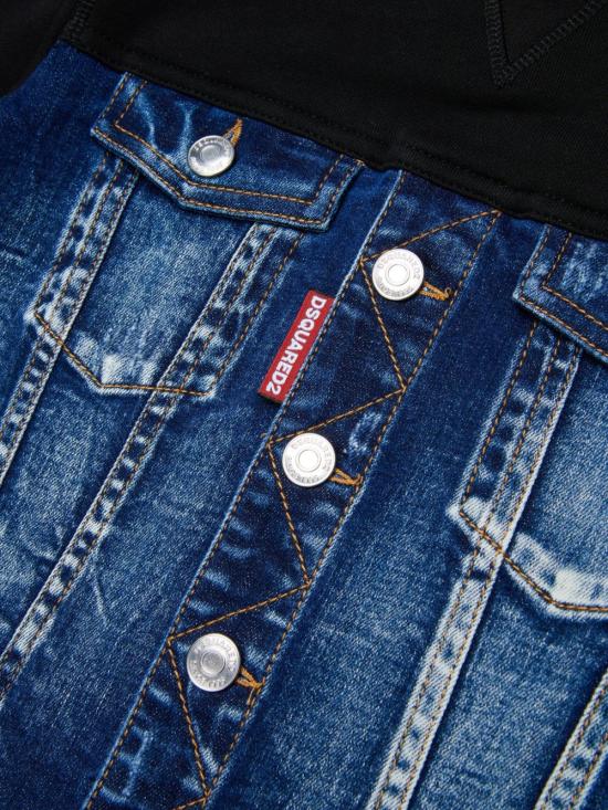 25FW [키즈] 디스퀘어드2 니트/스웻셔츠 DQ3007 D0AEZ DQ01 Blue - DSQUARED2