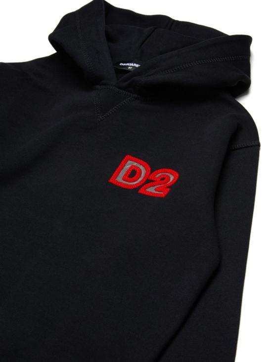 25FW [키즈] 디스퀘어드2 니트/스웻셔츠 DQ3016 D009B DQ900 Black - DSQUARED2