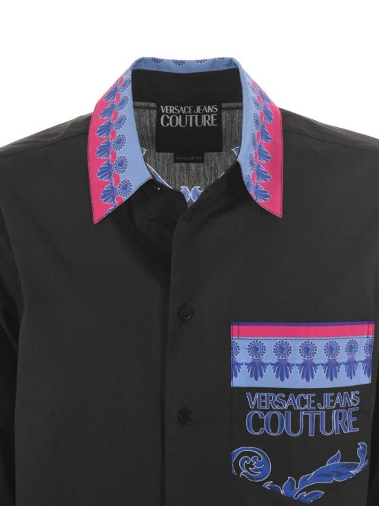  베르사체 긴팔 셔츠 76GAL2RB NS430899 Black - VERSACE