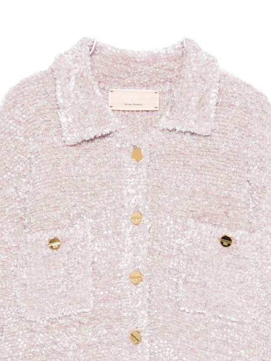 25FW [키즈] 엘리자베타프랜치 가디건 EFMA178 C FL082 C041 Lilac - ELISABETTA FRANCHI