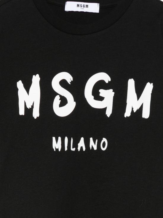 25FW [키즈] 엠에스지엠 티셔츠 F5MSJUTH007 110 Black - MSGM