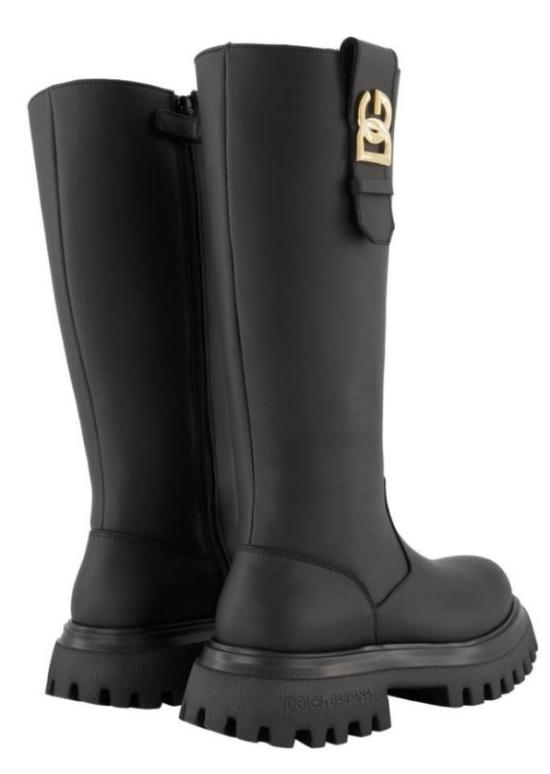 25FW [키즈] 돌체앤가바나 미들 부츠 D11344 A6L6980999 Black - DOLCE & GABBANA