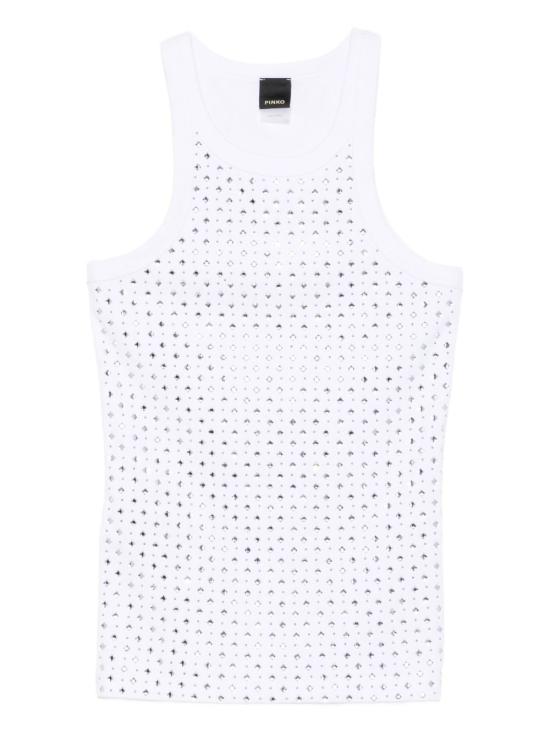 25FW 핑코 민소매 티셔츠 ANNITA105928 A2XYZ04 White