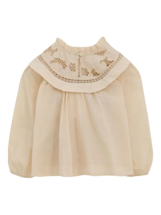 25FW [키즈] 짐머만 셔츠 3864TSS252 TEA Beige - ZIMMERMANN