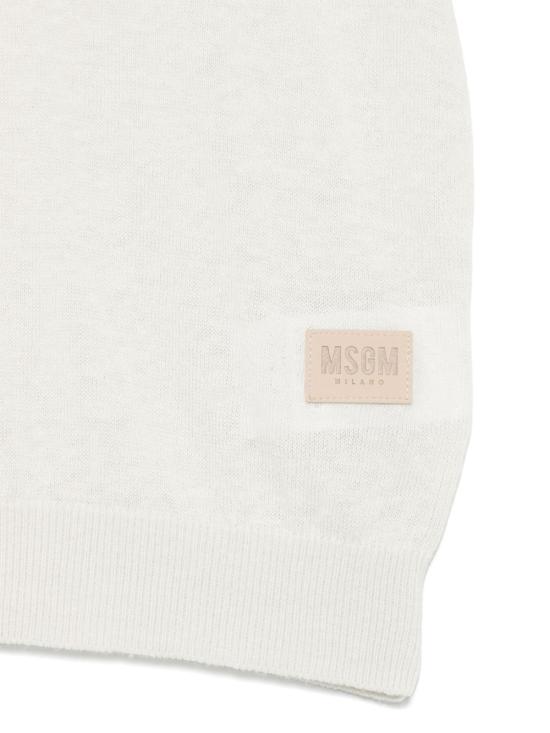 25SS [키즈] 엠에스지엠 폴로 셔츠 S5MSJUJP163 MS013 White - MSGM