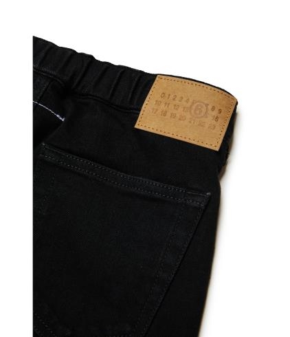 25FW [키즈] MM6 메종마르지엘라 진 M60053 MM06N M6900 Black - MM6 MAISON MARGIELA