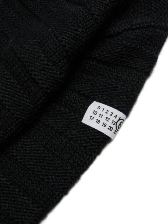 25FW [키즈] MM6 메종마르지엘라 가디건 M60879 MM06P M6900 Black - MM6 MAISON MARGIELA