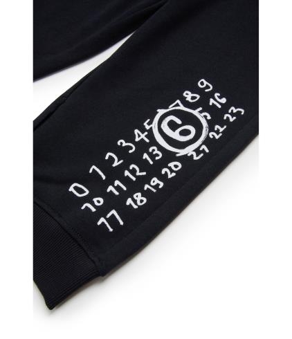 25FW [키즈] MM6 메종마르지엘라 스트레이트 팬츠 M60895 MM02X M6900 Black - MM6 MAISON MARGIELA