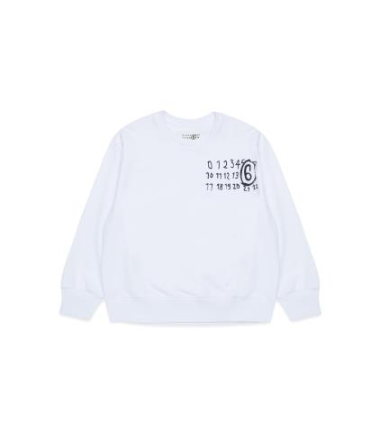 25FW [키즈] MM6 메종마르지엘라 니트/스웻셔츠 M60896 MM02X M6100 White