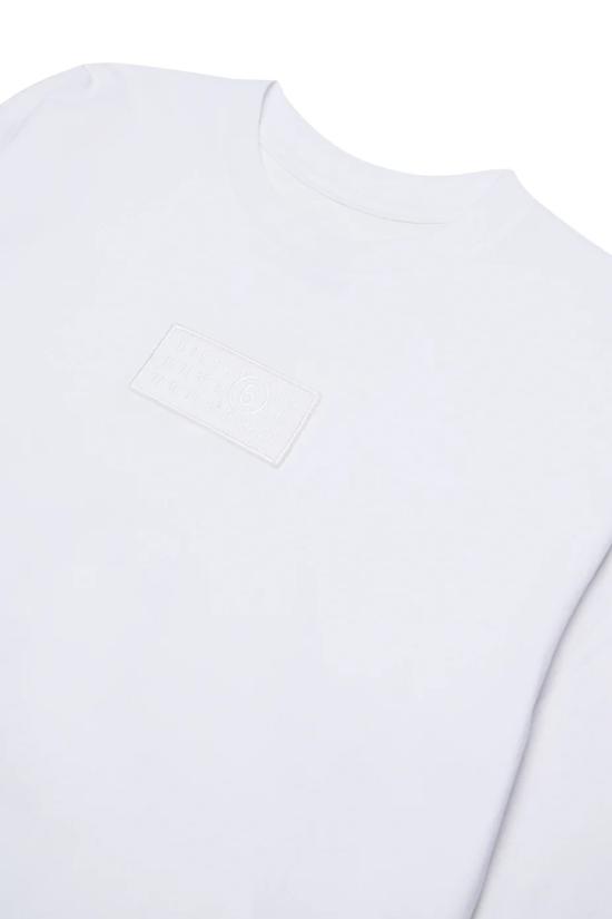 25FW [키즈] MM6 메종마르지엘라 티셔츠 M60910 MM04I M6100 White - MM6 MAISON MARGIELA