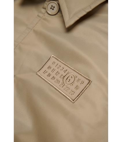 25FW [키즈] MM6 메종마르지엘라 캐주얼 자켓 M60836 MM03B M6709 Beige - MM6 MAISON MARGIELA