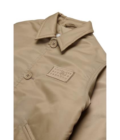 25FW [키즈] MM6 메종마르지엘라 캐주얼 자켓 M60836 MM03B M6709 Beige - MM6 MAISON MARGIELA