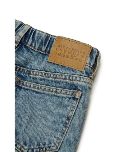 25FW [키즈] MM6 메종마르지엘라 진 M60845 MM06C M601 Blue - MM6 MAISON MARGIELA