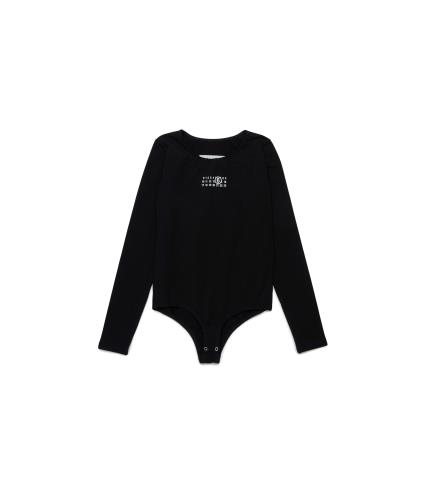 25FW [키즈] MM6 메종마르지엘라 탑 M60911 MM06L 6900 Black