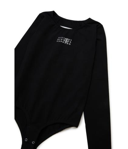 25FW [키즈] MM6 메종마르지엘라 탑 M60911 MM06L 6900 Black - MM6 MAISON MARGIELA