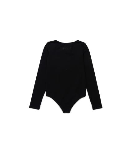 25FW [키즈] MM6 메종마르지엘라 탑 M60911 MM06L 6900 Black - MM6 MAISON MARGIELA