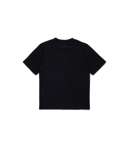 25FW [키즈] MM6 메종마르지엘라 티셔츠 M60897 MM02Y M6900 Black - MM6 MAISON MARGIELA