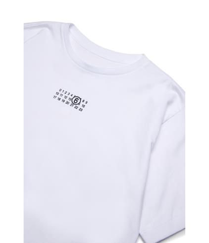 25FW [키즈] MM6 메종마르지엘라 티셔츠 M60908 MM04I M6100 White - MM6 MAISON MARGIELA